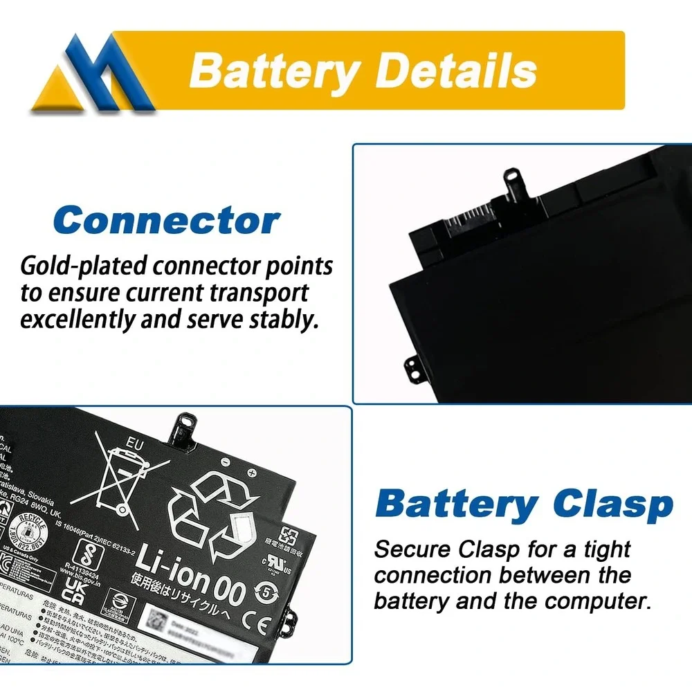 L20C4P71 Battery for Lenovo ThinkPad X1 Carbon 9th 10th Gen Yoga 6th 7th Gen